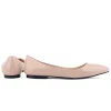 chaussures plates en cuir verni pour femme, mocassins simples, décontractés et confortables, couleur unie, à enfiler