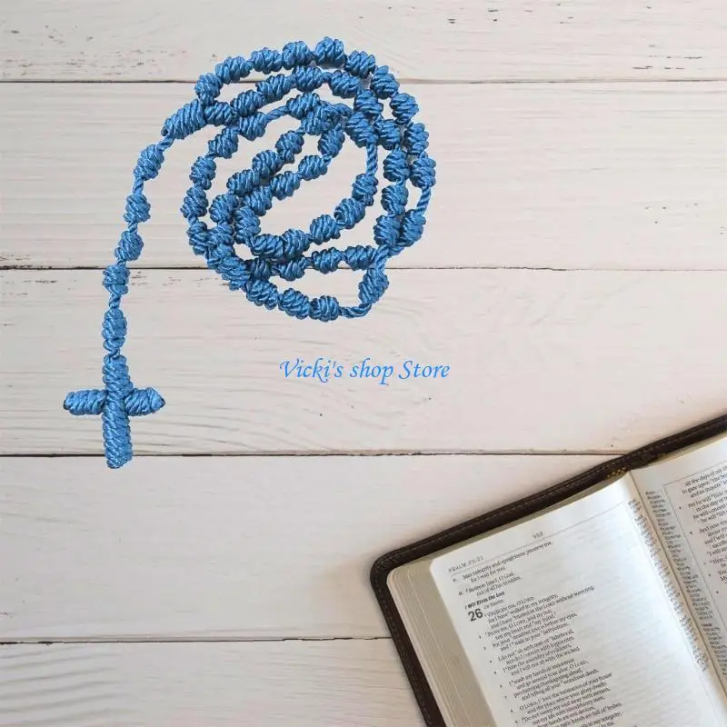 Collier chapelet à nouée à main – Image 6