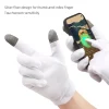 gants blancs en coton pour la conduite à écran tactile, le cyclisme, le vélo, la conduite sportive