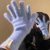 gants en laine et cachemire pour femmes, tricot par câble pour écran tactile, trou pour les doigts, hiver et automne, longueur de poignet chaude, gants classiques, mitaine féminine