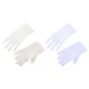 gants de mariage blancs élégants pour enfants, en satin brillant, courts, pour robe, gants de danse élastiques, pour fête d'anniversaire