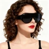lunettes de soleil carrées surdimensionnées, lunettes de soleil à la mode pour hommes et femmes, lunettes de protection solaire pour cyclisme et randonnée en plein air, uv400