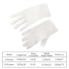 gants de mariage blancs élégants pour enfants, en satin brillant, courts, pour robe, gants de danse élastiques, pour fête d'anniversaire
