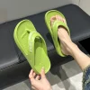 tongs eva à plateforme épaisse pour femmes et hommes, sandales de plage antidérapantes à clip, pantoufles confortables à semelle souple, été