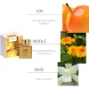 parfum en or pur 24k pour femmes, parfums doux, parfum longue durée, eau de parfum, fleur d'oranger fruitée, eau de parfum