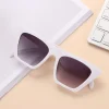 lunettes de soleil carrées pour femmes, style tendance, vintage, protection uv400, streetwear d'été