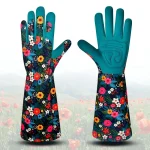Nouveaux gants de jardinage pour femmes gants de soins de cour durables, résistants aux coupures et aux perforations Protection des bras longs