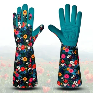 Nouveaux gants de jardinage pour femmes gants de soins de cour durables, résistants aux coupures et aux perforations Protection des bras longs