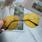 Lunettes de soleil à la mode pour femmes et hommes, pilote rond dégradé, miroir Wen, lunettes de conduite en plein air, Oculos Очки Сotyне Norseley………..е
