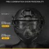 lunettes de soleil de sport pour hommes et femmes, 2 modes, lunettes airsoft, protection des yeux pour randonnée, équipement de chasse et de paintball