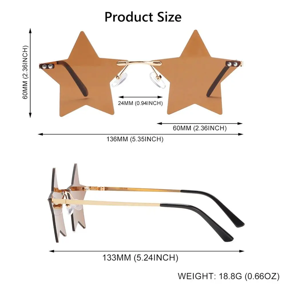 chic étoiles design rose nuances femmes sans monture dégradé tendances décor lunettes de soleil nouvelle marque ins vacances plage fête uv400 lunettes