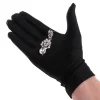 gants noirs en coton pour hommes et femmes, mitaines unisexes, main sèche, artisanat d'art, travail de manipulation, bijoux, inspection des pièces de monnaie