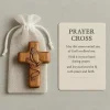 croix de poche en bois fabriquée à la main, cadeau de prière, ornement de foi, symbole de foi inspirant pour le transport quotidien, cadeau chrétien patriotique
