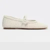 ballerines confortables au design tissé pour femmes, mode d'été, bout rond, boucle, semelle souple, mary jane, chaussures habillées élégantes, sandales