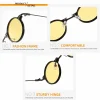 lunettes de soleil rondes rétro pour hommes et femmes, steampunk, lunettes de soleil, marque de créateur, monture en métal, nuances