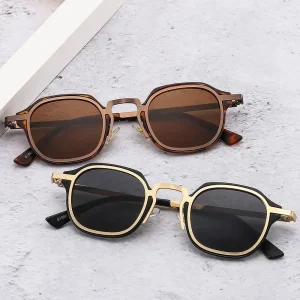 Petites lunettes de soleil carrées à la mode, Vintage, tendance, pour femmes et hommes, nuances rétro Punk
