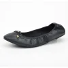 chaussures de ballet en pu à bouche peu profonde pour femmes, ballerines légères à nœud papillon, fil pliable, rouleaux de poulet, chaussures de danse
