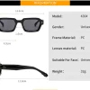 nouvelle mode petites lunettes de soleil carrées pour femmes hommes design moderne rétro double couleur cadre lunettes de soleil nuances uv400 lunettes