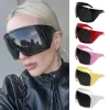 Respzed-Lunettes de soleil une pièce pour hommes et femmes, lunettes de soleil de luxe, nuances surround féminines, lunettes punk, lunettes Gogfordden, nouveau, 2000