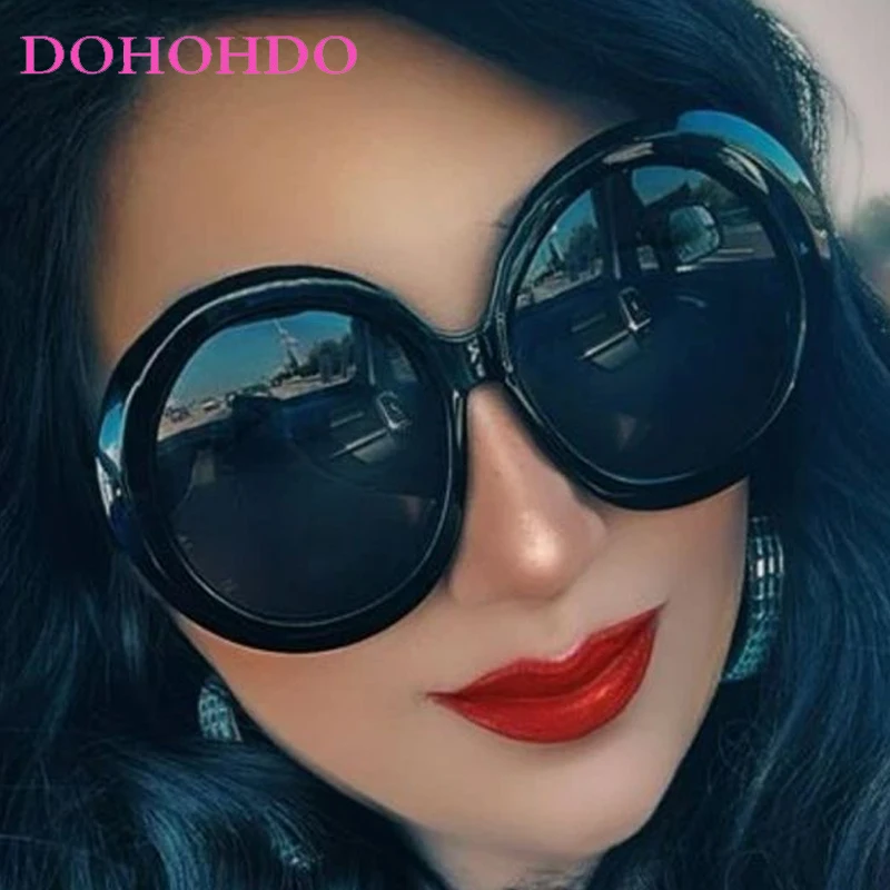 Lunettes de soleil ovales à monture surdimensionnée pour femmes et hommes, tendance 2025, marque de luxe de styliste, pour l'extérieur, les voyages, la conduite, unisexe, UV400