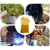 1 paire de gants de taille de roses longs à l'épine, en cuir respirant, gantelet floral, protection du travail, gants longs coudés pour femmes et hommes