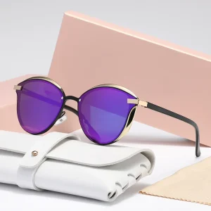 Lunettes de soleil polarisées élégantes pour femmes, Design de luxe pour dames, Protection UV400, mode œil de chat