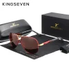 kingseven nouvelle mode hommes lunettes de soleil de haute qualité en aluminium de luxe rétro fonctionnel lunettes femmes pilote accessoire lunettes