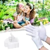 12 paires de gants de jardinage en coton, résistants à l&rsquo;usure, Ventilation, Protection du travail, antidérapants, confortables, blancs, naturels et doux