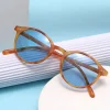 lunettes de soleil polarisées rondes rétro pour hommes et femmes, monture léopard classique, mode noire, lunettes de conduite pour hommes et femmes, uv400
