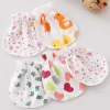 Gants anti-rayures en coton pour nouveau-né, mitaines de protection du visage, accessoires pour bébé, 2 paires par lot