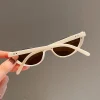 petites lunettes de soleil œil de chat chic pour femmes, tendance, vintage, dégradé, mode, marque de luxe, design, lunettes de soleil de voyage