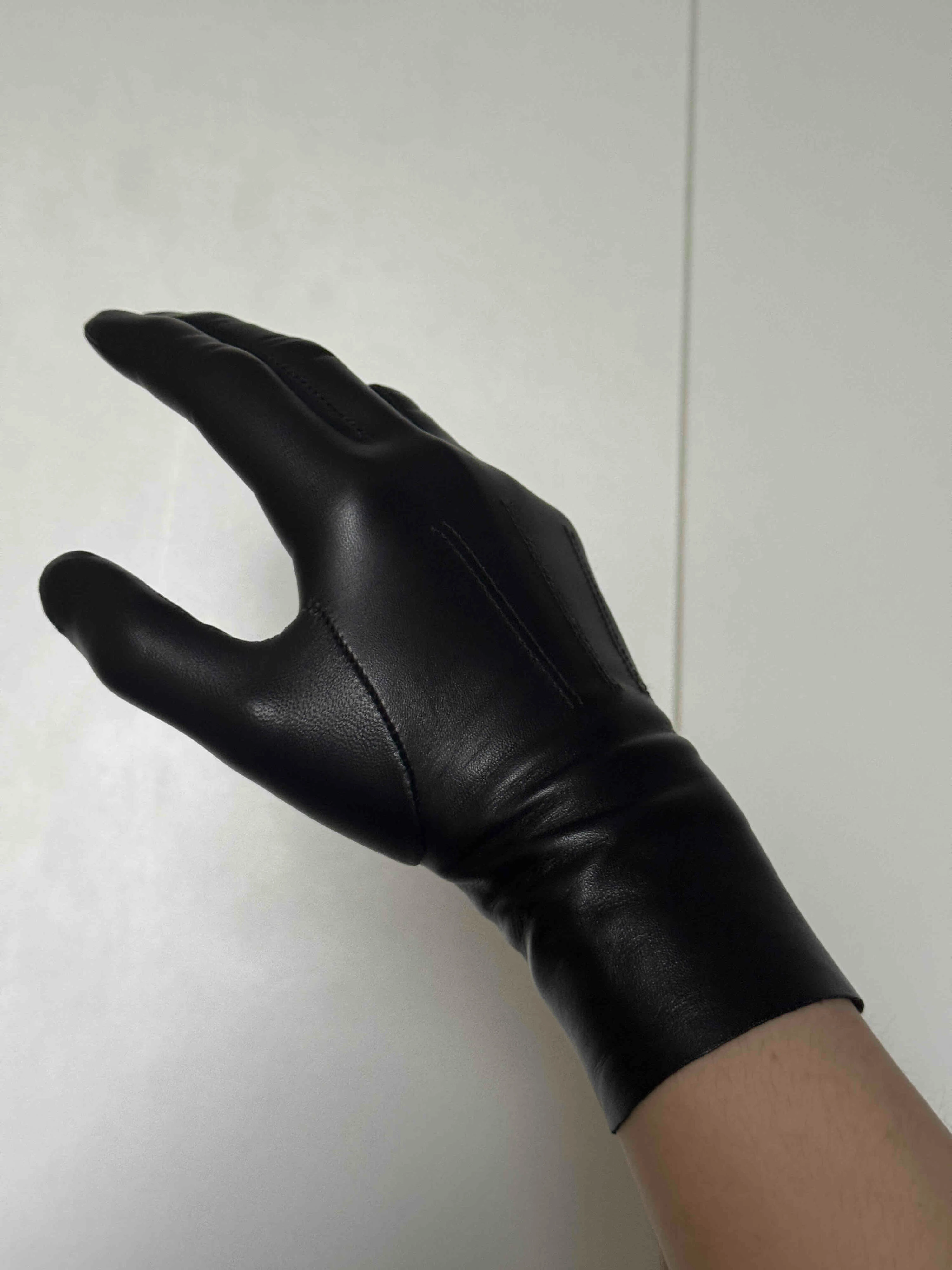 Gants longs en cuir de luxe pour hommes, 25cm, sans doublure, doux et fins, ajustés pour une mode élégante