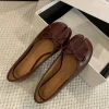 nouvelle marque femmes chaussures plates chaussures de ballet souples sans lacet mocassins souples tabi ninja chaussures décontractées mujer dames chaussures noeud papillon mujer