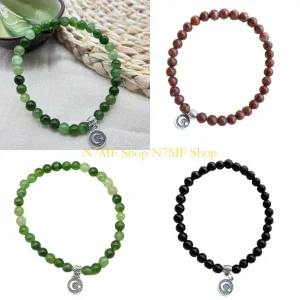 N7MF Bracelet perles prière unisexe 33 Perles en verre Cadeau chapelet islamique élastique