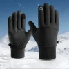 gants de pêche pour femmes et hommes, imperméables, pour l'extérieur, pour écran tactile, moto, chauds, coupe vent, antidérapants, pour l'hiver