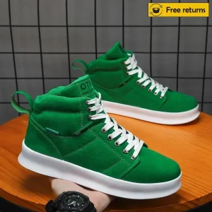 Baskets hommes plate-forme chaussures mode respirant fond épais course décontracté chaussures hautes dames