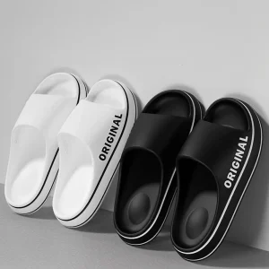 Pantoufles classiques antidérapantes pour femmes, chaussures d&rsquo;été confortables, douces, pour l&rsquo;intérieur et l&rsquo;extérieur, chaussures pour hommes