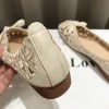 bout carré bouche peu profonde chaussures plates femme noeud papillon découpes chaussures pour 2025 nouvel été sans lacet ballerines femmes broderie mocassins