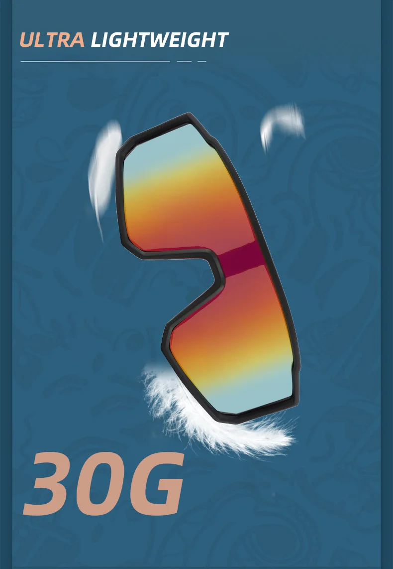 lunettes de soleil de cyclisme – lunettes de sport de protection uv400 pour hommes et femmes – lunettes d'extérieur tendance pour la course à pied, la conduite, la pêche, le camping