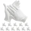 gants de travail en coton blanc pour mains sèches, film de manipulation, gants de spa, gants de cérémonie à haute élasticité, outils de nettoyage ménager