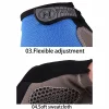 gants de sport coordonnants et respirants pour homme et femme, accessoire d'entraînement sans doigts, de gymnastique, de fitness, de musculation, d'exercice, de cyclisme et de vélo