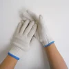 gants de travail pour les mains, protection de poignée de sécurité, gants de travail pour hommes et femmes, barbecue en coton épais, gants de travail blancs, gants de protection du travail
