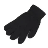 Gants en laine tricotée pour hommes et femmes, gants de poignet en coton, gants d&rsquo;entraînement chauds, noir, hiver, 1 paire
