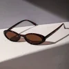 Lunettes de soleil ovales pour femmes, petites et Sexy, nouvelle mode léopard marron, tendance, rétro, ombre colorée, 2025 Lunettes de soleil ovales pour femmes, petites et Sexy, nouvelle mode léopard marron, tendance, rétro, ombre colorée, 2025