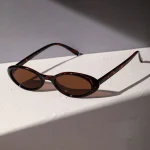 Lunettes de soleil ovales pour femmes, petites et Sexy, nouvelle mode léopard marron, tendance, rétro, ombre colorée, 2025
