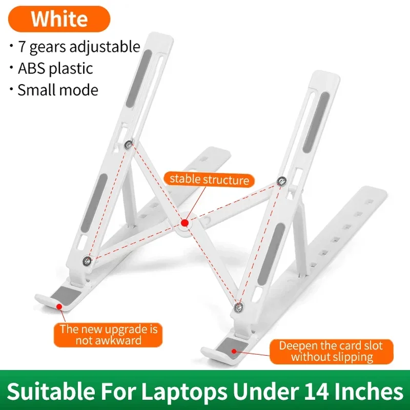 Support de moniteur d'ordinateur pliable Portable, support réglable pour ordinateur Portable, adapté aux accessoires de quai de tablette de petite taille