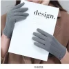 gants en molleton pour femmes, mode automne hiver, chaud, élastique, écran tactile, coupe vent, cyclisme, affaires, gants en velours