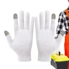 Gants blancs en coton pour la conduite à écran tactile, le cyclisme, le vélo, la conduite sportive