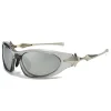 lunettes de soleil de sport futuristes y2k punk pour femmes et hommes, chic, vintage, étoile, hip hop, années 20224, nouvelle collection 2000