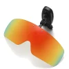 su01 lunettes de soleil de pêche avec clip anti uv polarisées vin, jaune, gris, noir, vert foncé café spécialement pour les lunettes de travail